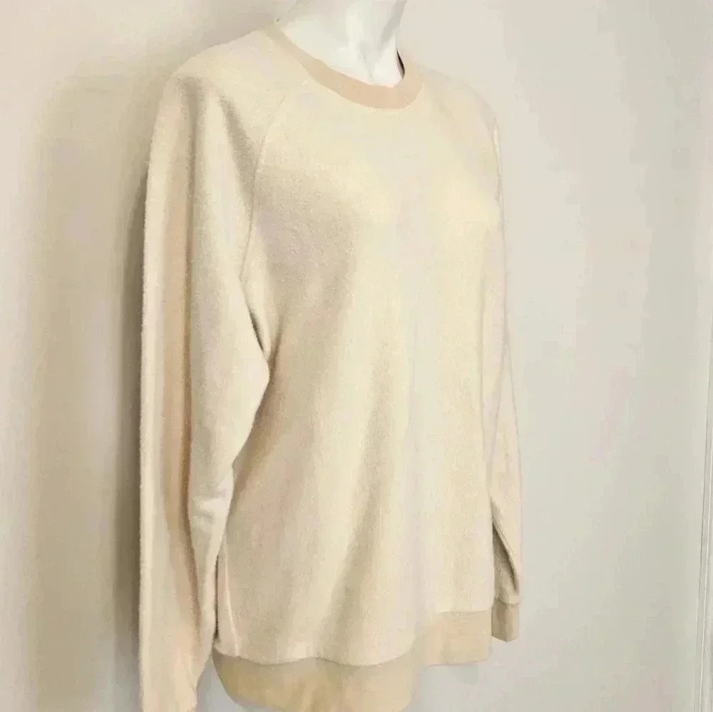 Feat Blanketblend Oatmeal Crew Neck Fleece Sweatshirt - Medium - Picture 2 of 9